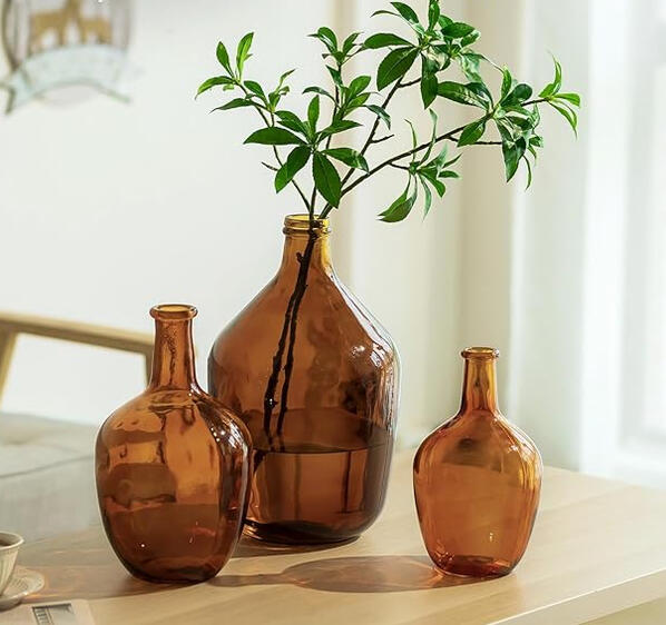 Amber Glass for Decor