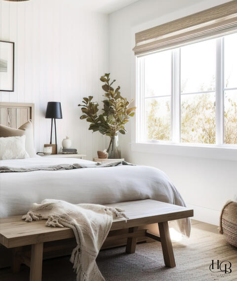 Neutral linen duvet