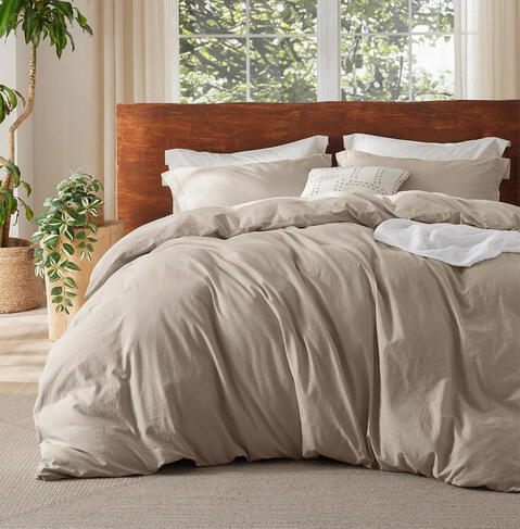 Cozy cotton duvet, neutral